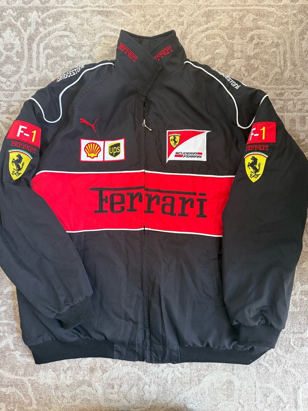 Men's Vintage Ferrari F1 Racing Jacket